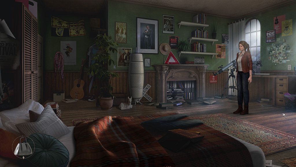 The Mystery of Oak Island – Bibliothek Szene aus dem Point & Click Adventure